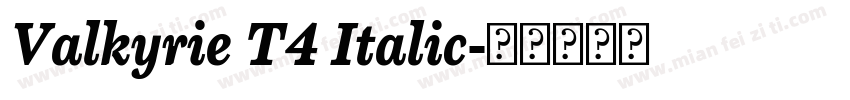 Valkyrie T4 Italic字体转换